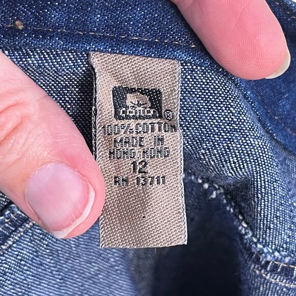 i.e. relaxed Women's Vintage Blue Denim Maxi Skirt Size 12 30" Waist - Picture 8 of 9